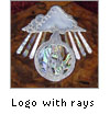 Logo with rays