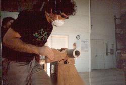 Kris sanding pic