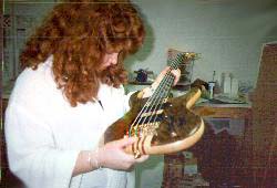 Kathy inspects pic