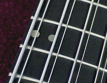 black dot inlays