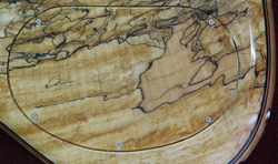 Continuous wood backplate