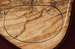 Continuous wood backplate