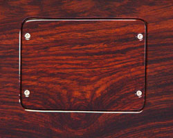Continuous wood backplates
