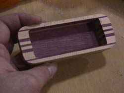inside wooden pickup